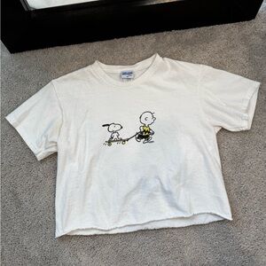 Junk Food Snoopy cropped tee 🤍